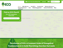 Tablet Screenshot of eco-pres.org